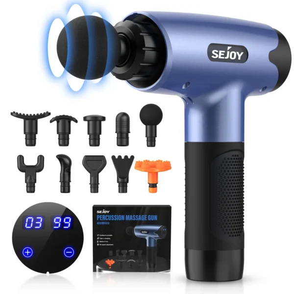 ⁦Sejoy 10 Speed Massage Gun Relaxation Deep Tissue Percussion Muscle Relax Massager⁩ - الصورة ⁦14⁩