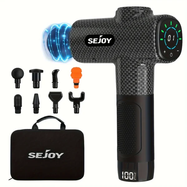 ⁦Sejoy 10 Speed Massage Gun Relaxation Deep Tissue Percussion Muscle Relax Massager⁩ - الصورة ⁦15⁩
