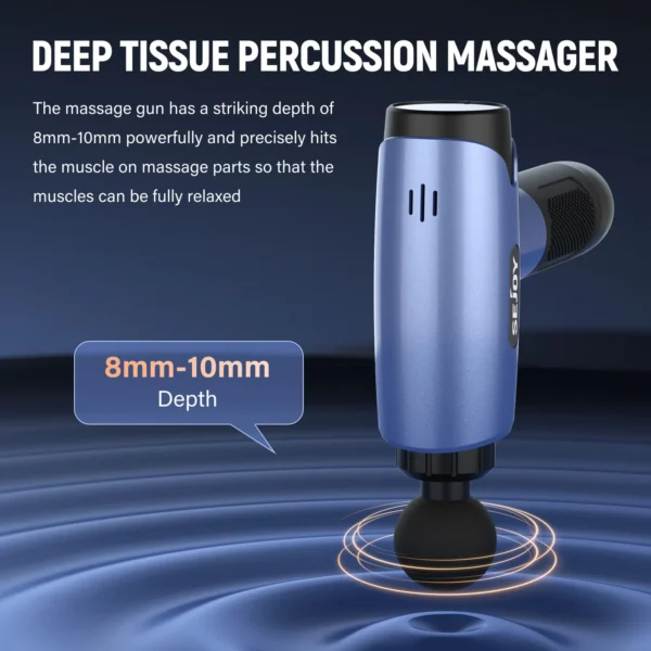 ⁦Sejoy 10 Speed Massage Gun Relaxation Deep Tissue Percussion Muscle Relax Massager⁩ - الصورة ⁦2⁩