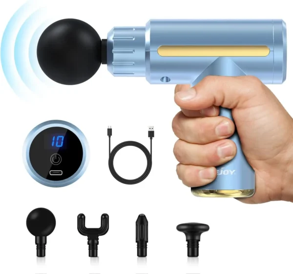 ⁦Sejoy 10 Speed Massage Gun Relaxation Deep Tissue Percussion Muscle Relax Massager⁩ - الصورة ⁦8⁩