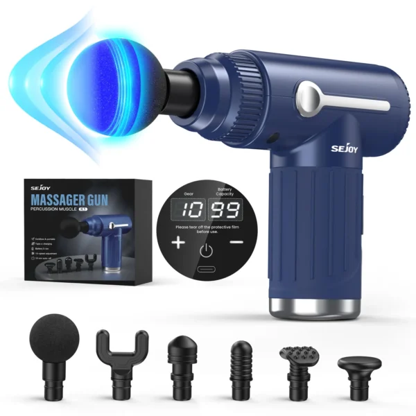 ⁦Sejoy 10 Speed Massage Gun Relaxation Deep Tissue Percussion Muscle Relax Massager⁩ - الصورة ⁦13⁩